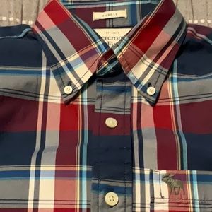 Strips blue and red casual shirt